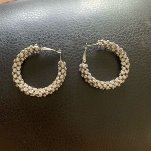 Diamond Hoop Earrings